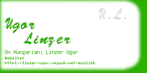 ugor linzer business card